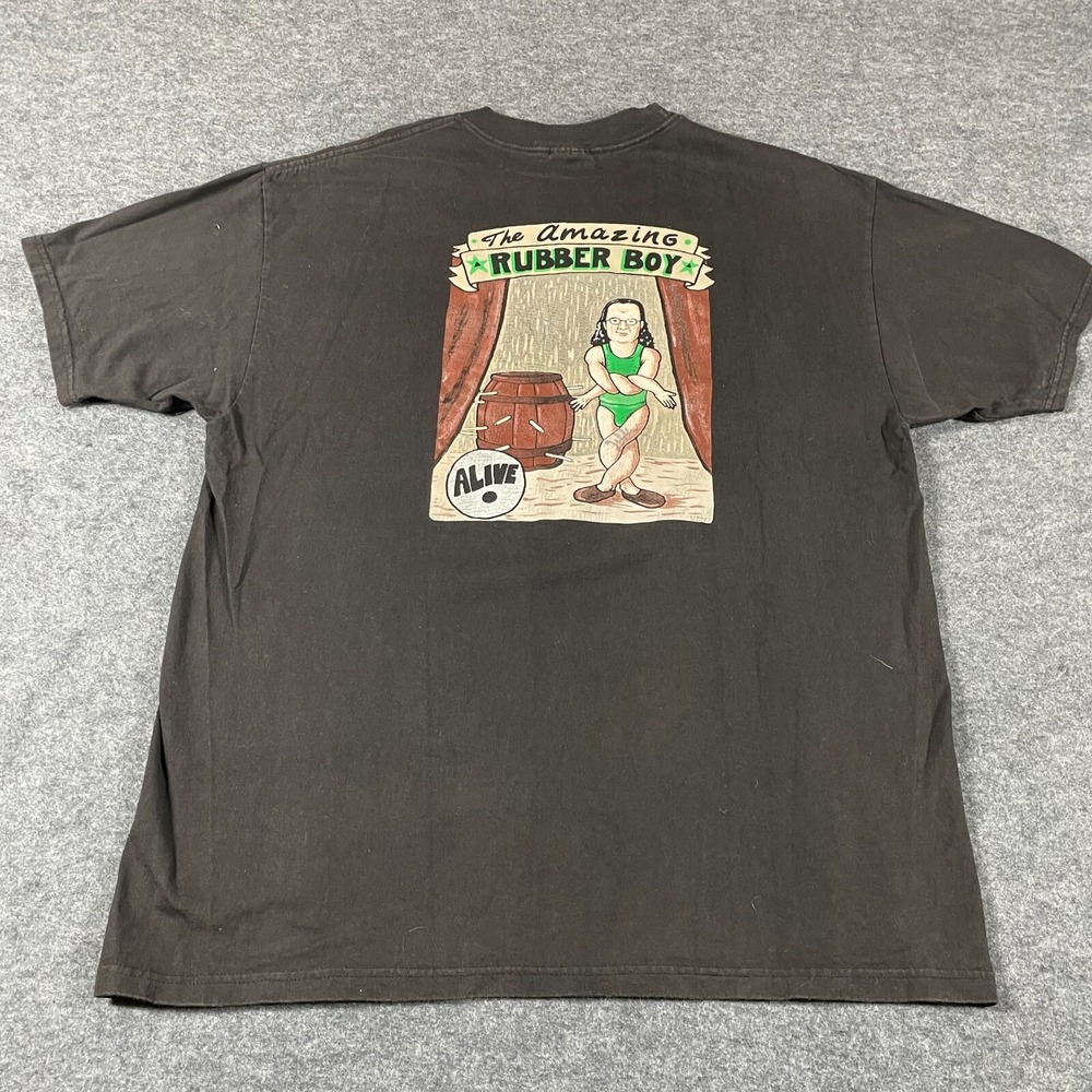 VTG Hanes T Shirt Mens Extra Large Black Penn Teller Amazing Rubber‎ Boy Retro
